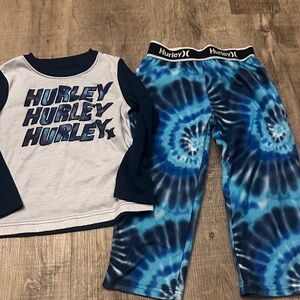 Hurley Kids Blue Tie-Dye Pajama Set